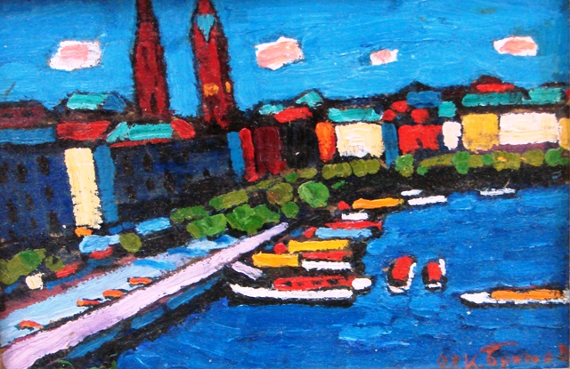 Britov Kim. View on Hambourg