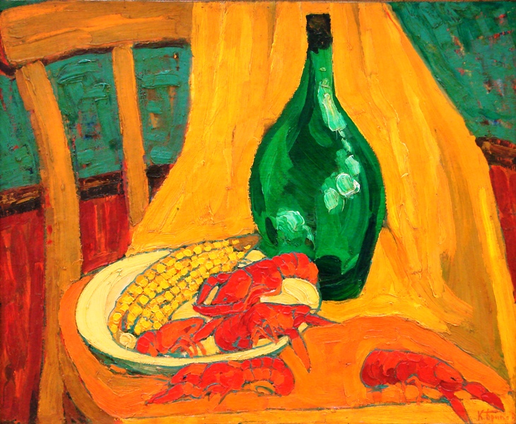Britov Kim. Still-life with crayfish