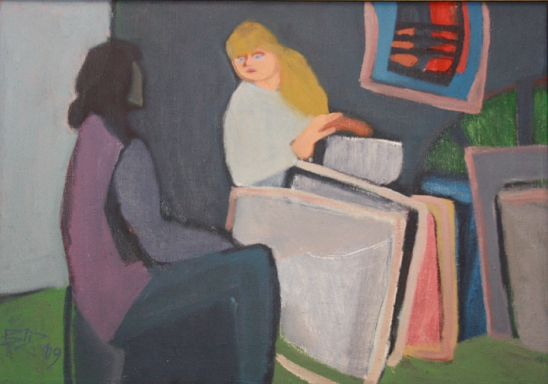 Dynnikov Victor. Artist's studio
